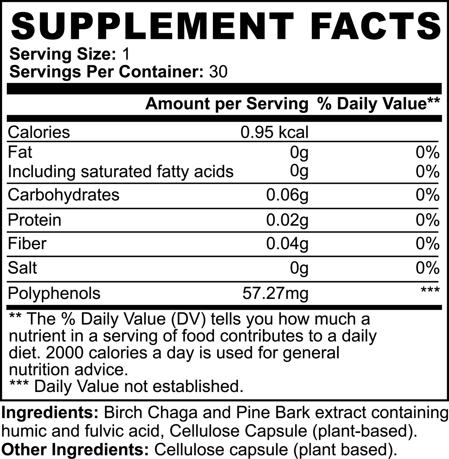 Natural Gut Wellness Capsules. with Fulvic Acid