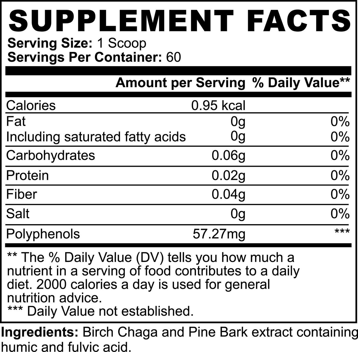 Natural Gut Wellness Powder with Fulvic Acid